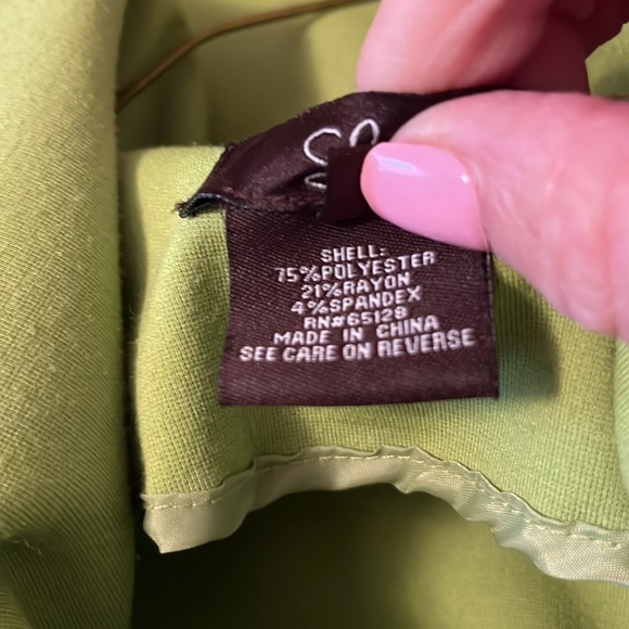 Luii Cowl Neck Button Front Belted Cotton Blend Jacket Size S - Picture 5 of 5